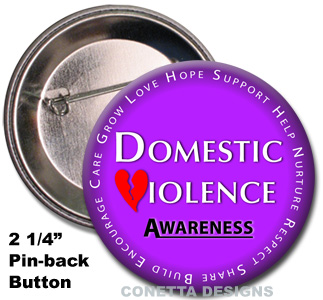 Domestic Violence Awareness Buttons