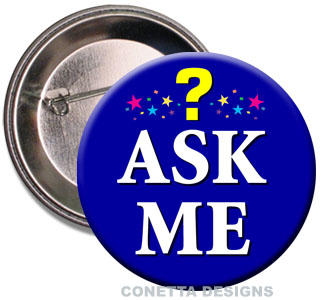 Ask Me Buttons (Blue)