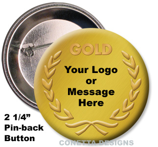 Gold Medal Button