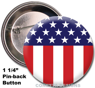USA Flag Buttons (Mini)
