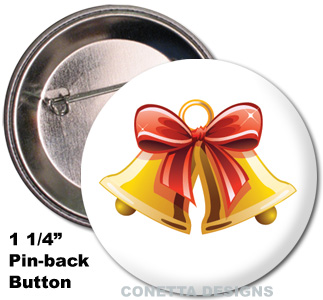Holiday Bells Buttons (Mini)