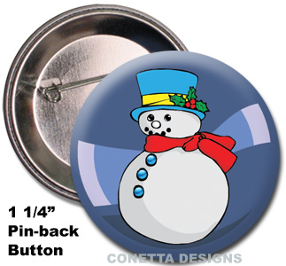 Snowman Buttons (Mini)