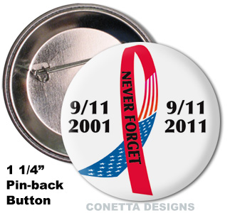 9-11 Awareness Buttons (Mini)