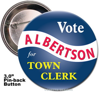 Election Button Design #10 (Large)