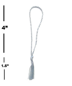 Grey (floss) Tassels - 4''