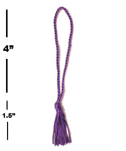 Purple (floss) Tassels - 4''