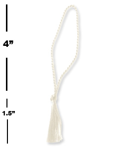Ivory (floss) Tassels - 4''