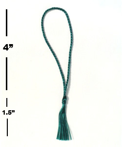 Dark Green (floss) Tassels - 4''