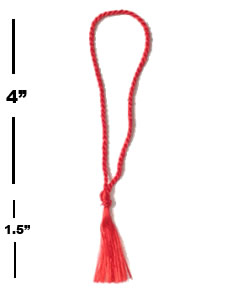 Red (floss) Tassels - 4''