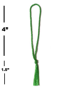 Apple Green (floss) Tassels - 4''